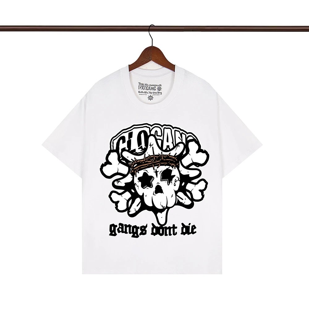 Glo Gang T-Shirts Graphic Print Crew Neck T-Shirt — 119 white