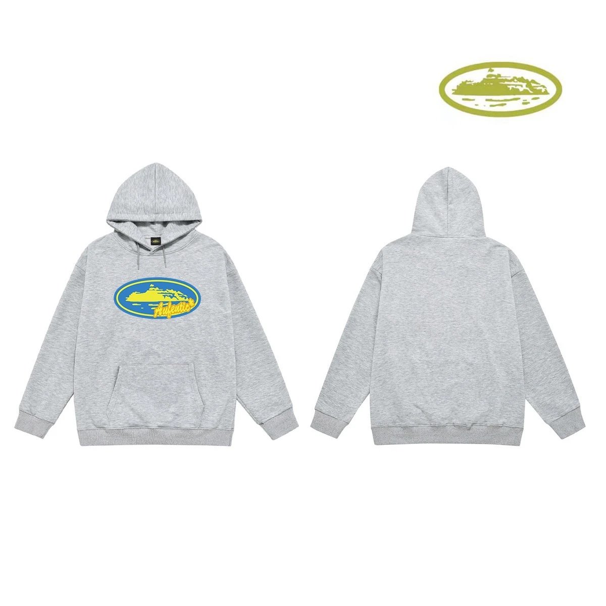 Corteiz Hoodies & Sweatshirts Classic Series printed pullover hoodie — C 2023 Gray (terry cloth))