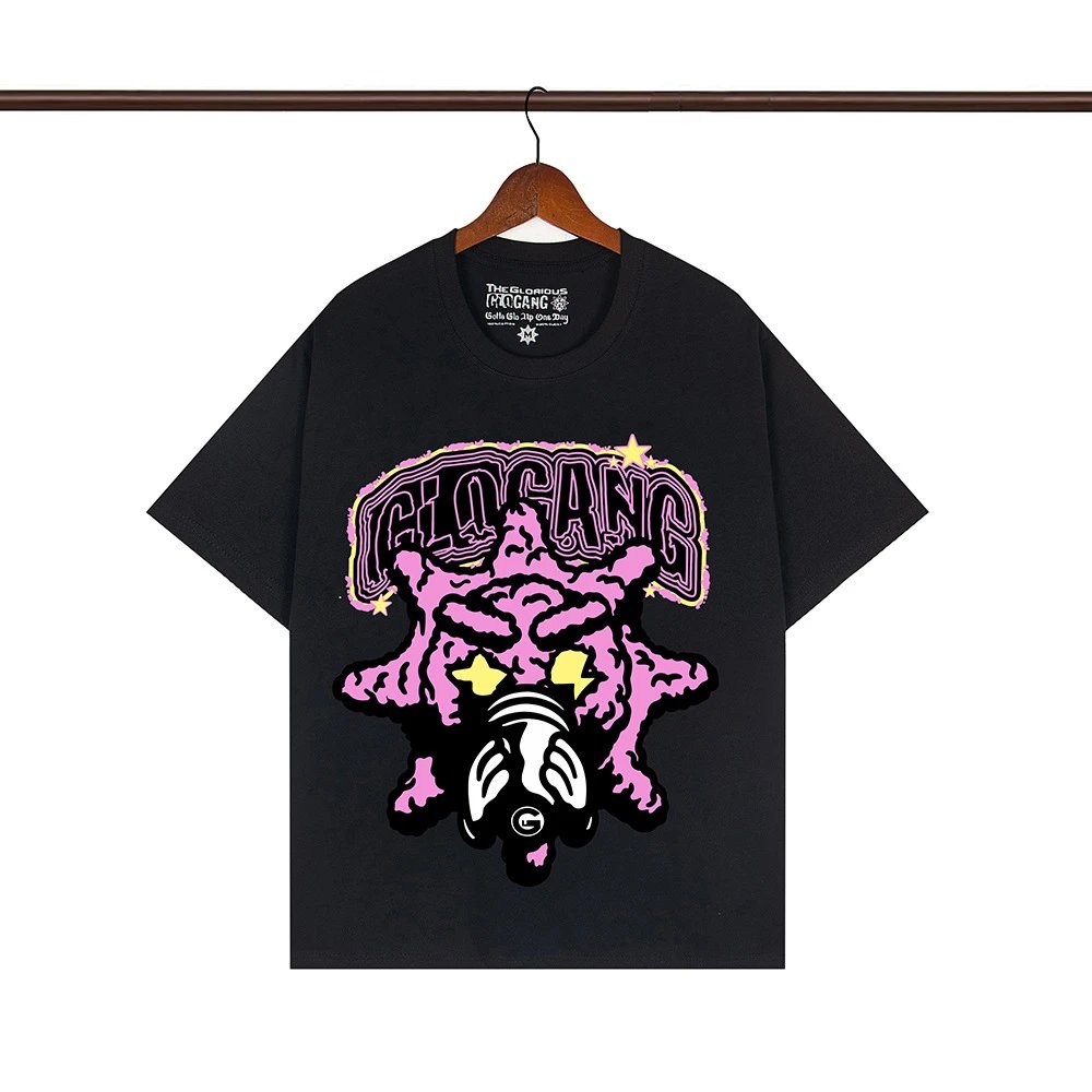 Glo Gang T-Shirts Graphic Print Crew Neck T-Shirt — 106 black