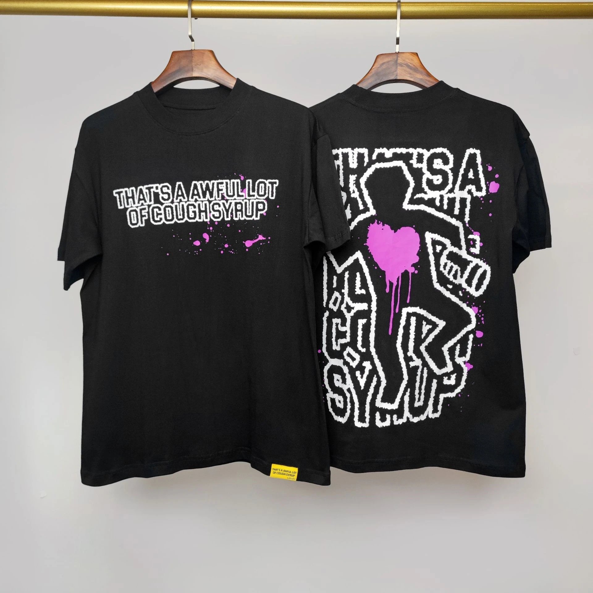 Unbranded T-Shirts Graphic Print — 44 Black