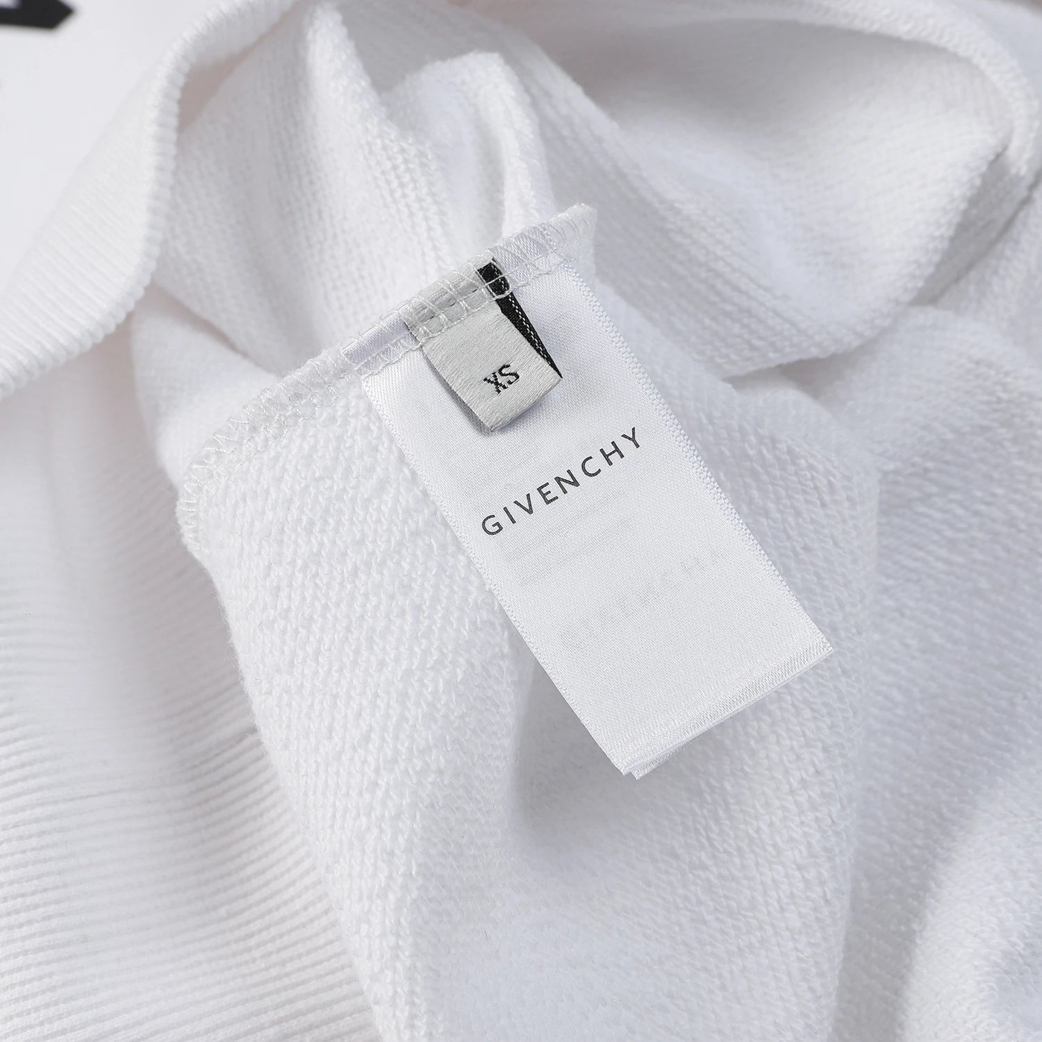 Givenchy Logo Print Green 4G Locks Sweatshirt White Hoodie - 48