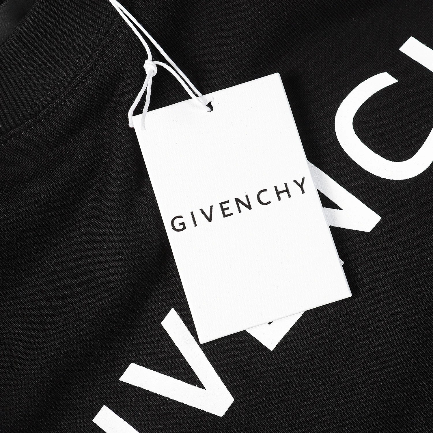 Givenchy Logo Print Green 4G Locks Sweatshirt White Hoodie - 51