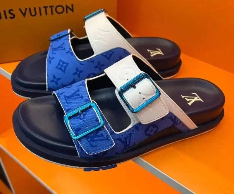 Louis Vuitton Slippers Monogram two-buckle slide sandals — 20