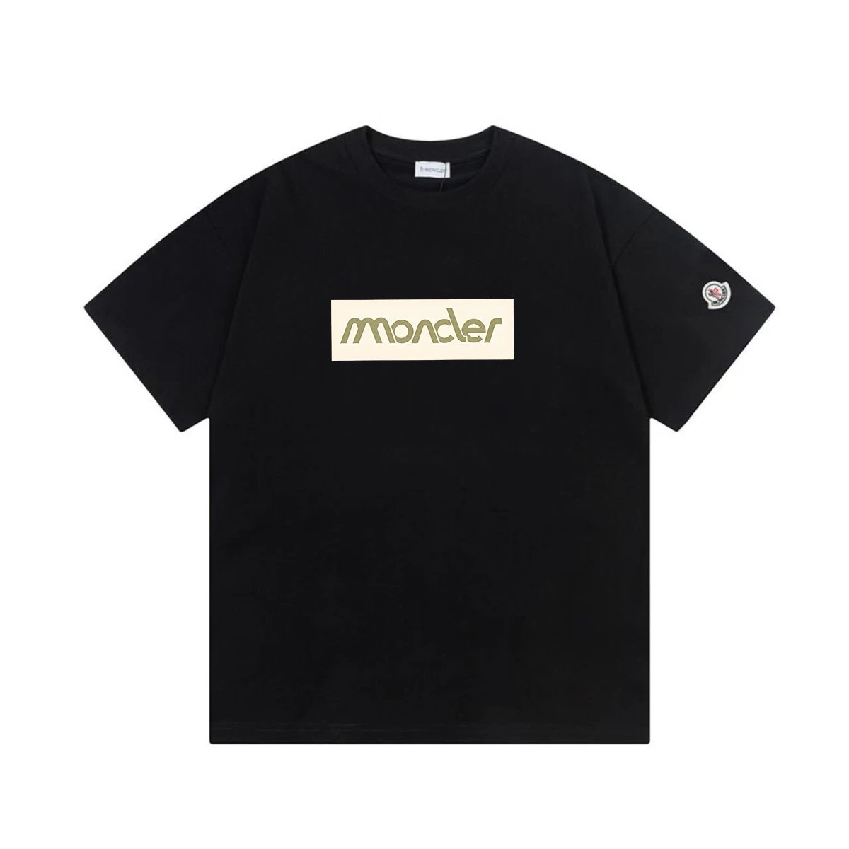 Moncler T-Shirts Short-Sleeve Graphic Print — M 2024 Black