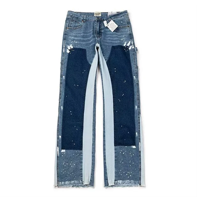 Unbranded Jeans Wide-leg distressed patchwork product detail image 16