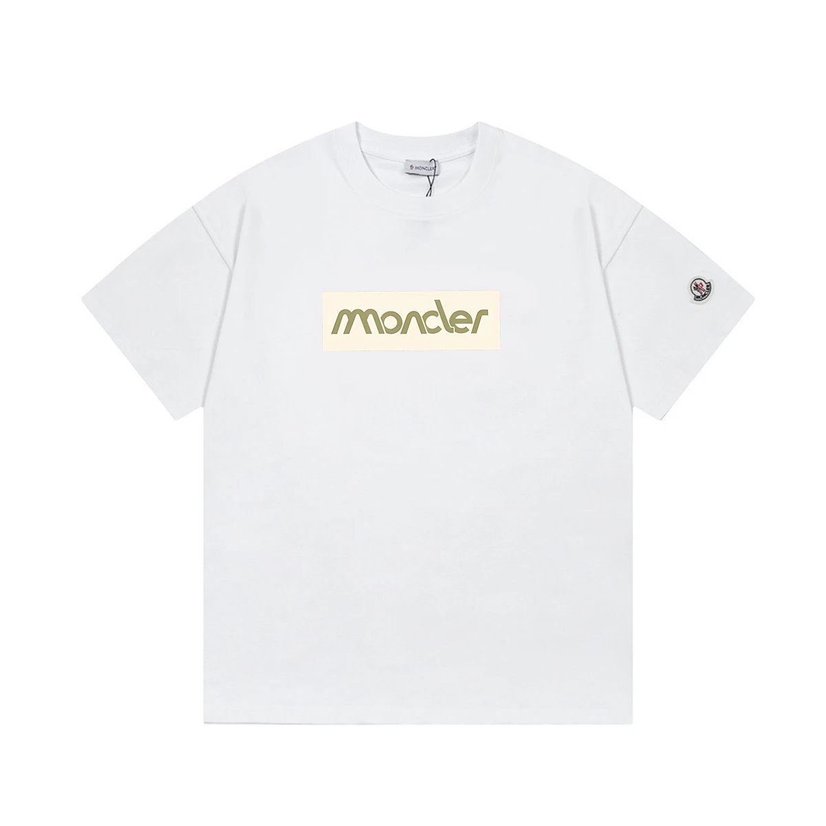 Moncler T-Shirts Short-Sleeve Graphic Print — M 2024 white