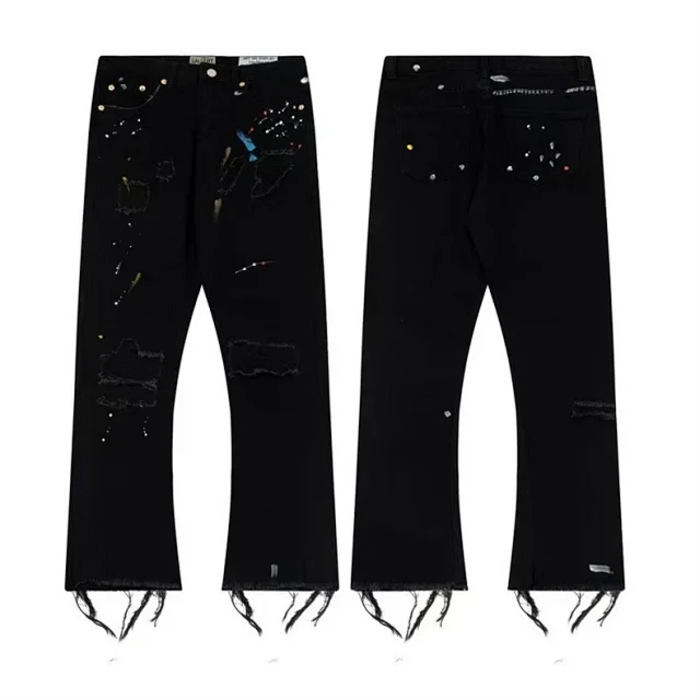 Unbranded Jeans Wide-leg distressed patchwork product detail image 37