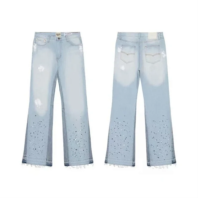 Unbranded Jeans Wide-leg distressed patchwork product detail image 47