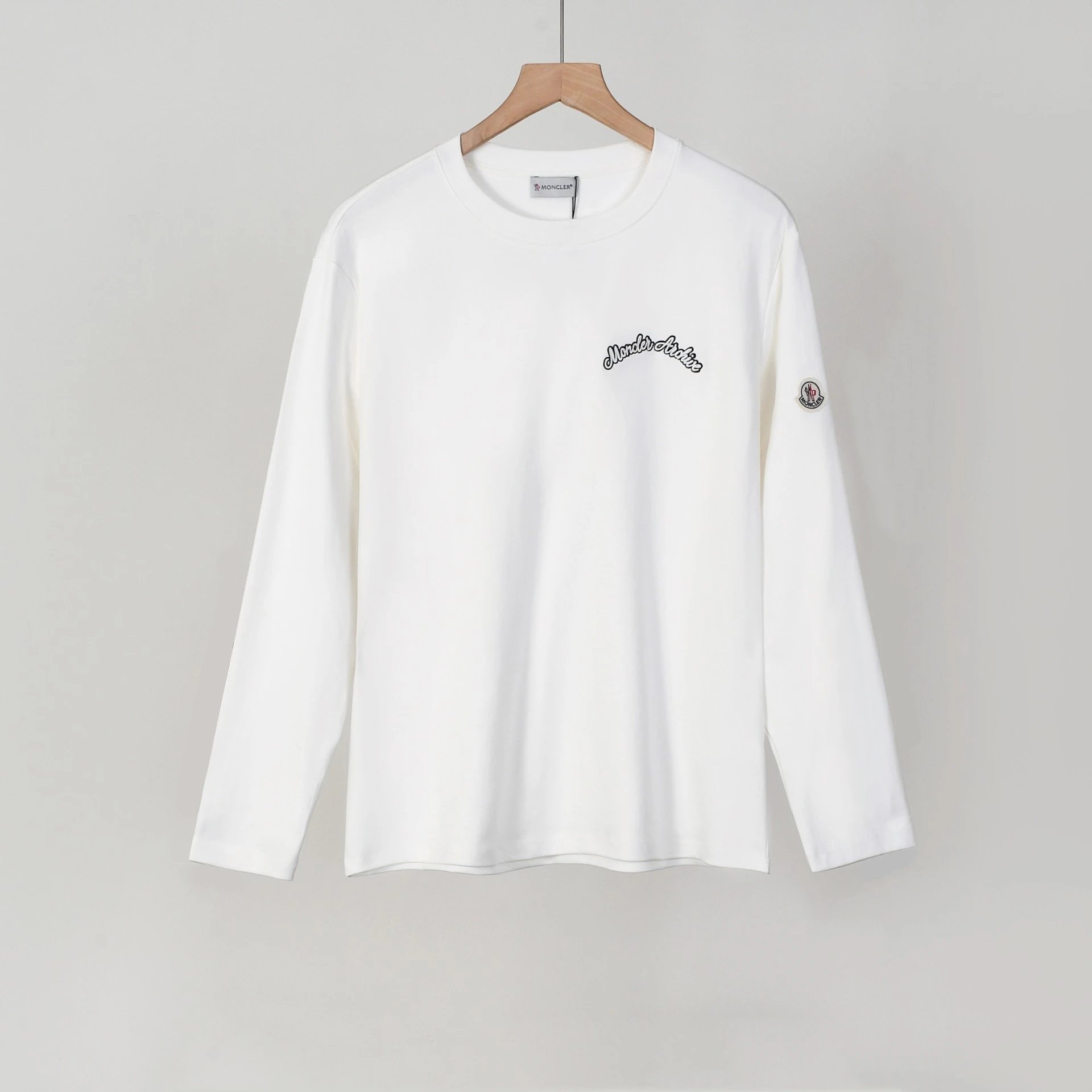 Polo Ralph Lauren T-Shirts Long-Sleeve Crew-Neck Embroidered Logo — 1520 white