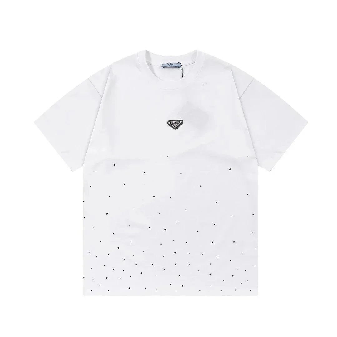 Prada T-Shirts Short-Sleeve Logo T-Shirt — 13