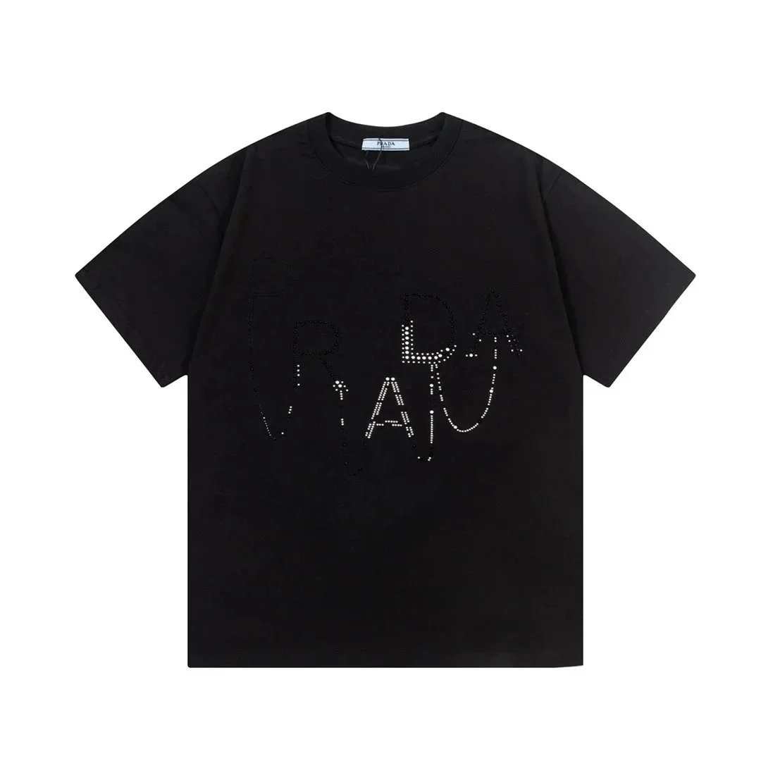 Prada T-Shirts Short-Sleeve Logo T-Shirt — 28
