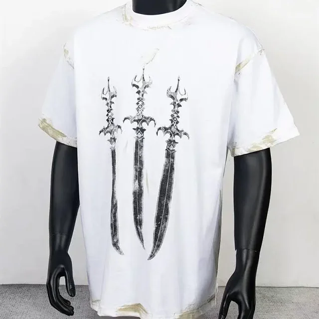 Unbranded T-Shirts Star and crescent moon graphic product detail image 9