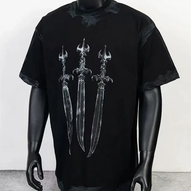 Unbranded T-Shirts Star and crescent moon graphic product detail image 10