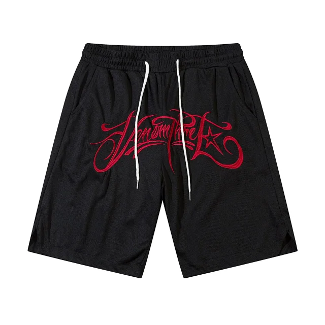 Unbranded Shorts Drawstring Mesh with Embroidered Graphic Lettering product detail image 11