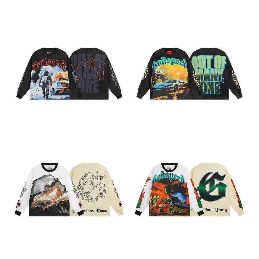 Godspeed Retro Print Long-Slee