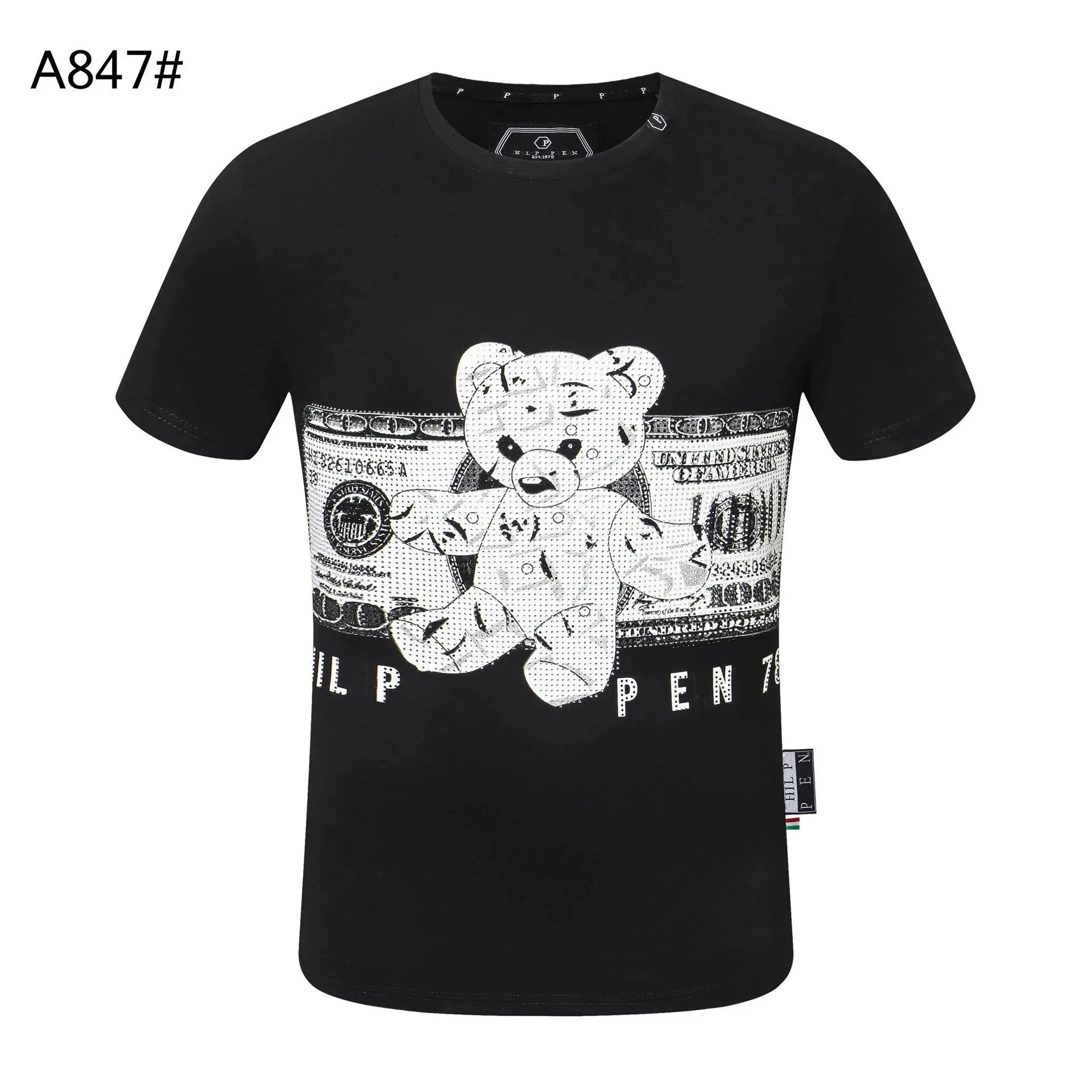 Philipp Plein T-Shirts Graphic Print — 25 Black 005