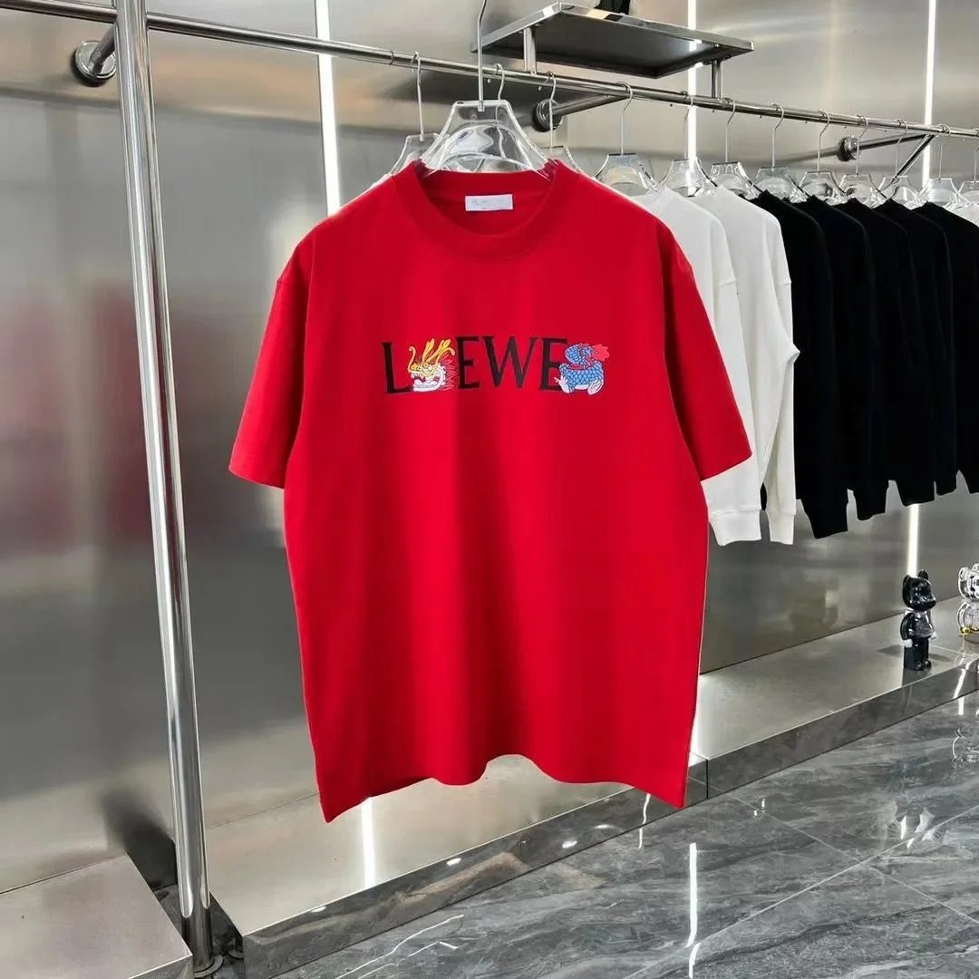 Loewe T-Shirts Short-Sleeve Graphic Logo T-Shirt — 12