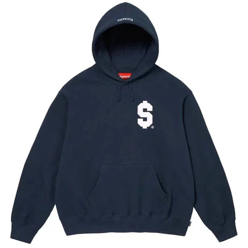 Supreme Hoodies & Sweatshirts Pullover Hoodie with Kangaroo Pocket and Logo Graphics image 9