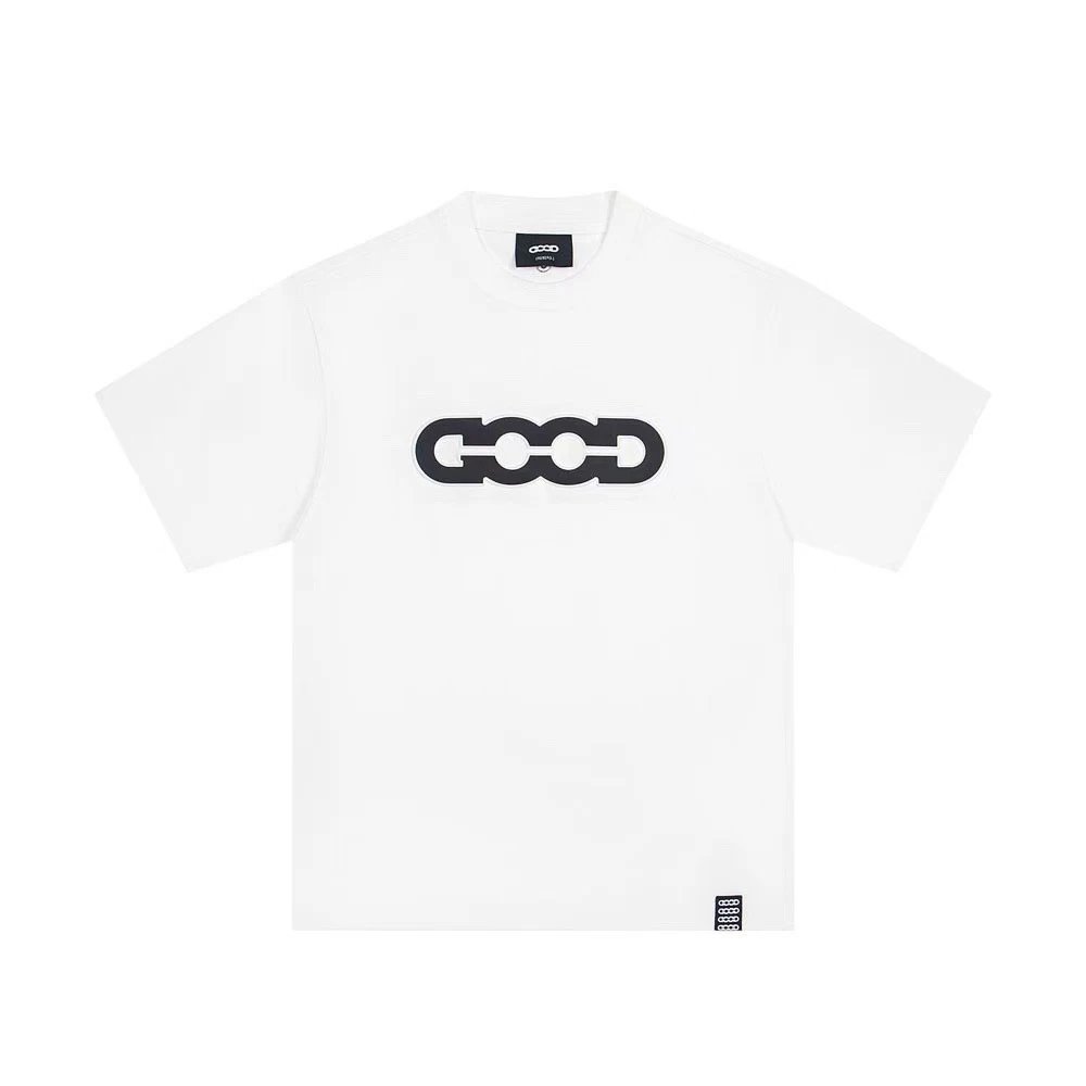 GOODBAI T-Shirts Oversized short-sleeve logo graphic T-shirt — 06 White