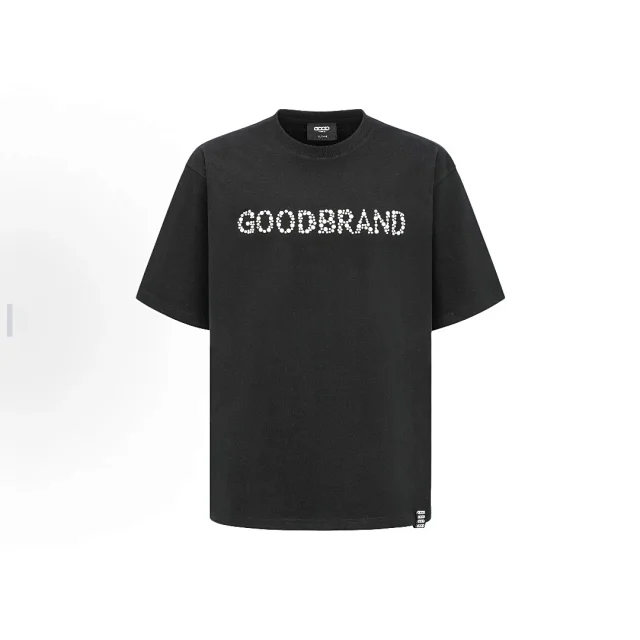 GOODBAI T-Shirts Oversized short-sleeve logo graphic T-shirt product detail image 12