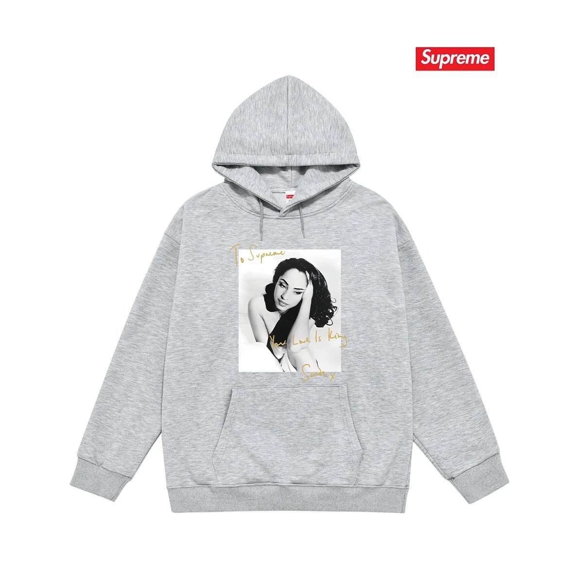 Supreme Hoodies & Sweatshirts Dover Street Market car graphic pullover hoodie — S 2189 Gray with fleece lining