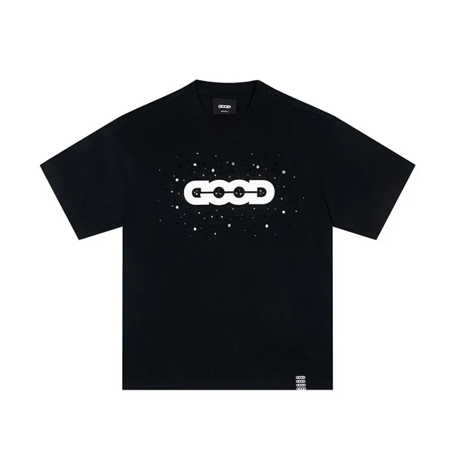 GOODBAI T-Shirts Oversized short-sleeve logo graphic T-shirt product detail image 14