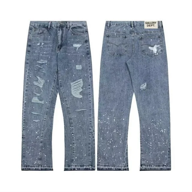 Unbranded Jeans Wide-leg distressed patchwork product detail image 41
