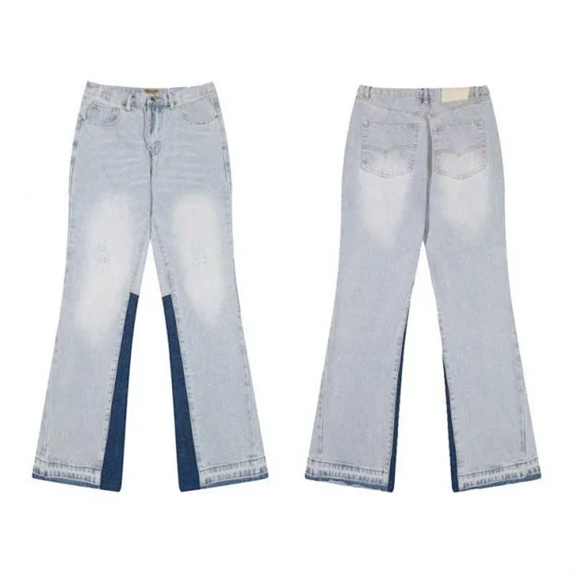 Unbranded Jeans Wide-leg distressed patchwork product detail image 48