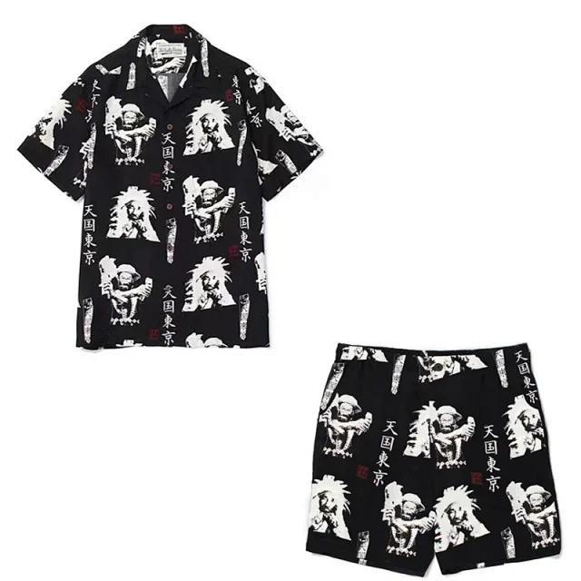 WACKO MARIA Matching Sets Tiger Print Hawaiian Shirt and Shorts Set product detail image 17