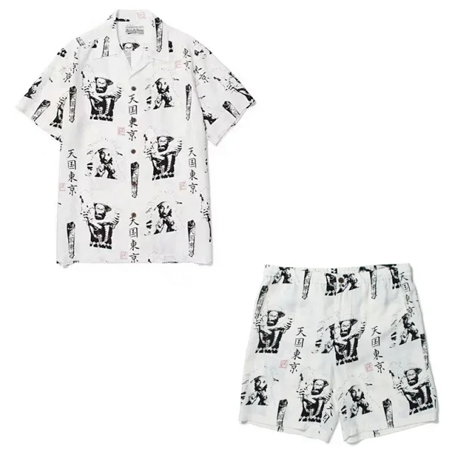 WACKO MARIA Matching Sets Tiger Print Hawaiian Shirt and Shorts Set product detail image 18