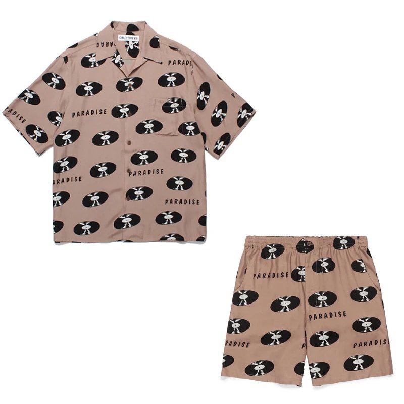 Human Made Tokyo Empire Black Print Shirt and Shorts Set - 22