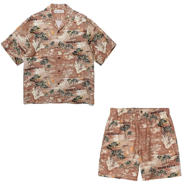 WACKO MARIA Matching Sets Tiger Print Hawaiian Shirt and Shorts Set product detail image 24