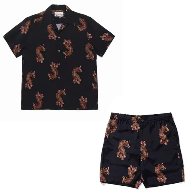 WACKO MARIA Matching Sets Tiger Print Hawaiian Shirt and Shorts Set product detail image 31
