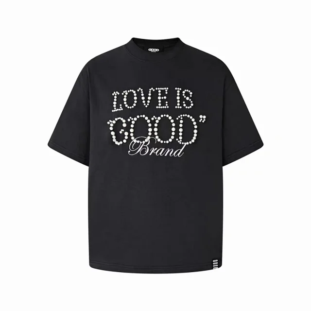 GOODBAI T-Shirts Oversized short-sleeve logo graphic T-shirt product detail image 2