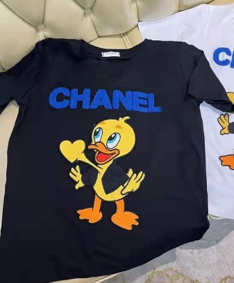 Chanel T-Shirts Short-Sleeve Logo Print — 4