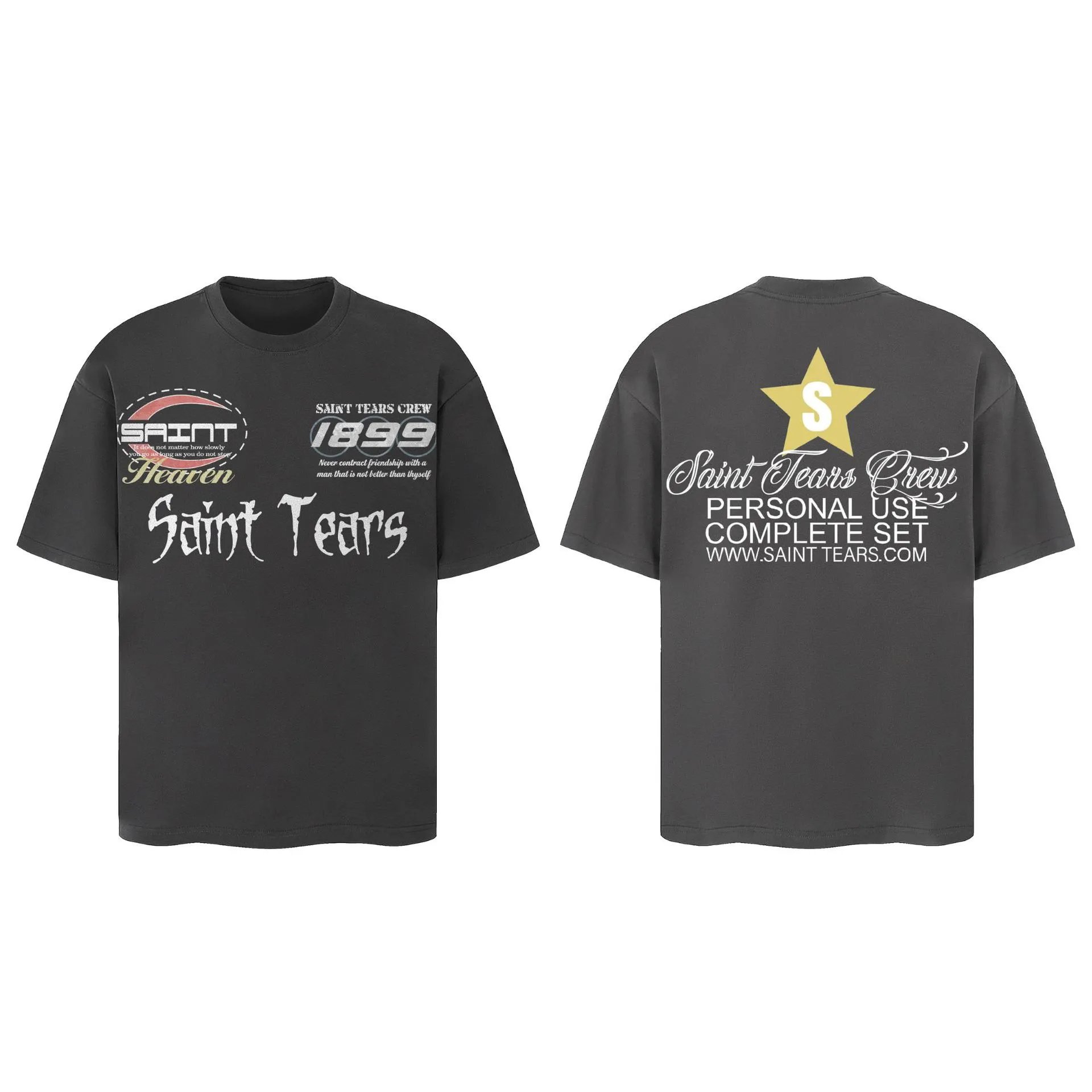 Saint Tears Personal Use Complete Set Gray T-Shirt