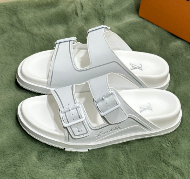 Louis Vuitton Slippers Monogram two-buckle slide sandals — 05