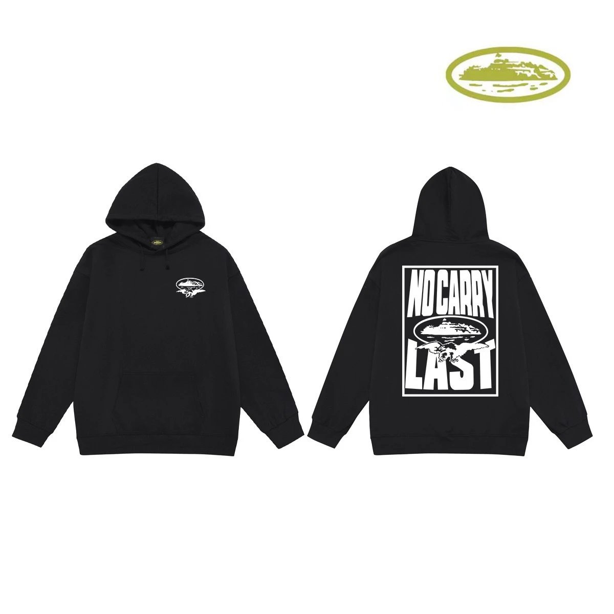 Corteiz Hoodies & Sweatshirts Classic Series printed pullover hoodie — C 2014 Black (terry))