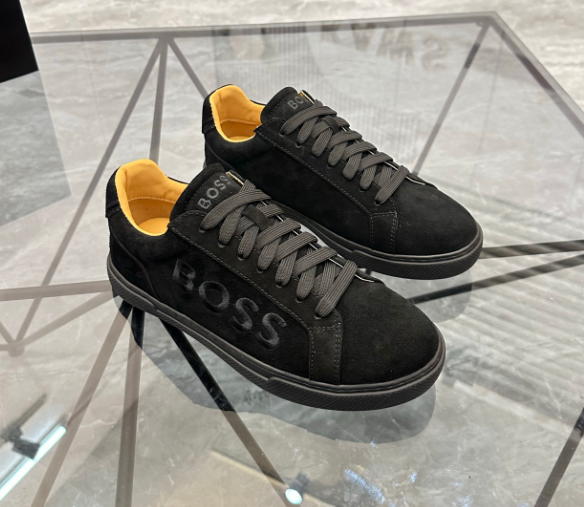 BOSS Sneakers Suede low-top lace-up — 02