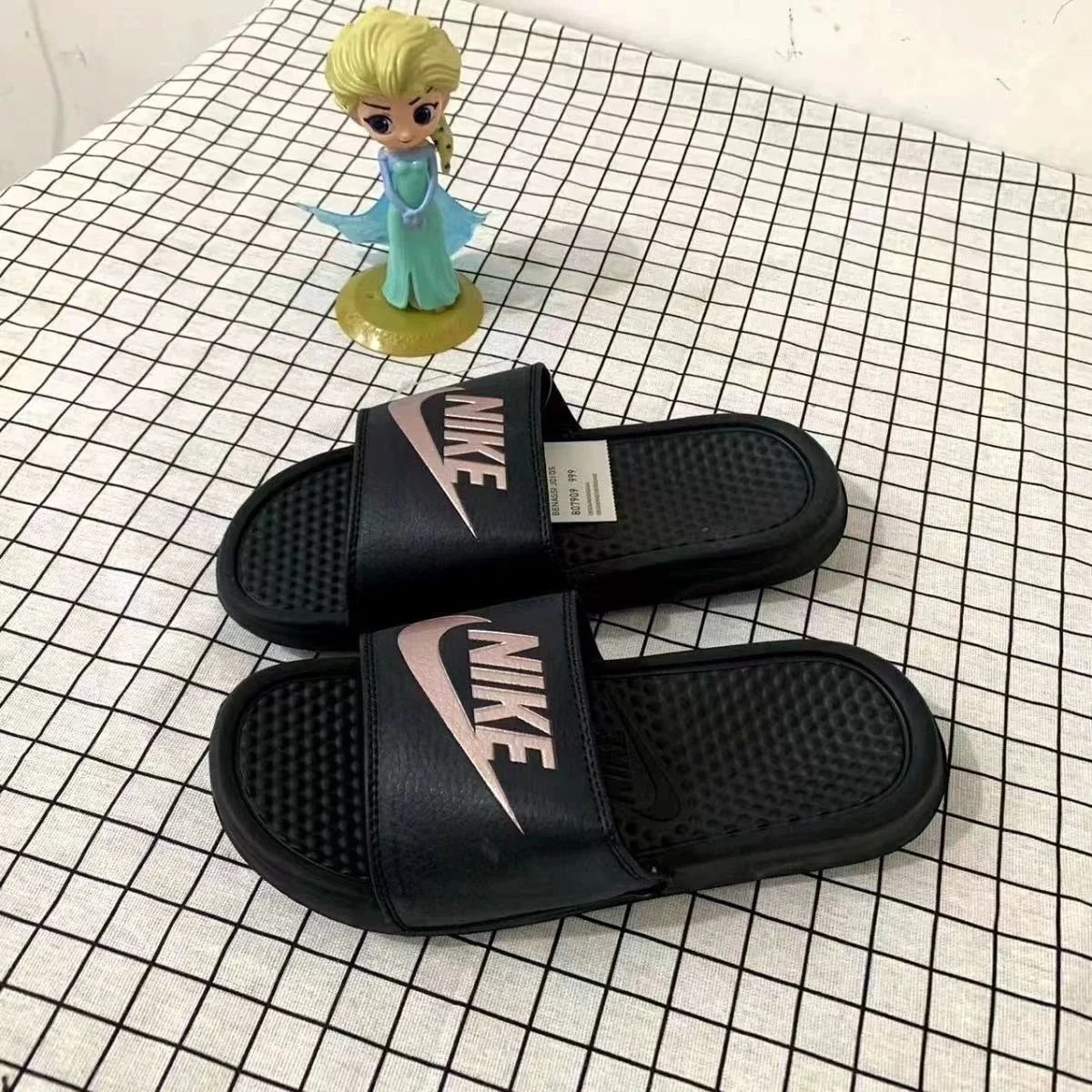 RFIDNO Sandals Monogram Slide — N Granules/-rose gold sponge does not wear feet