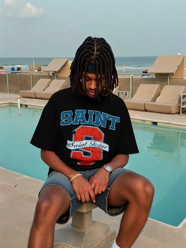 Saint Michael T-Shirts Oversized Graphic Print product detail image 20