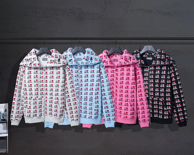 Ashley Williams Hoodies & Sweatshirts Zip-Up Hoodie with I Heart Me Print product detail image 2