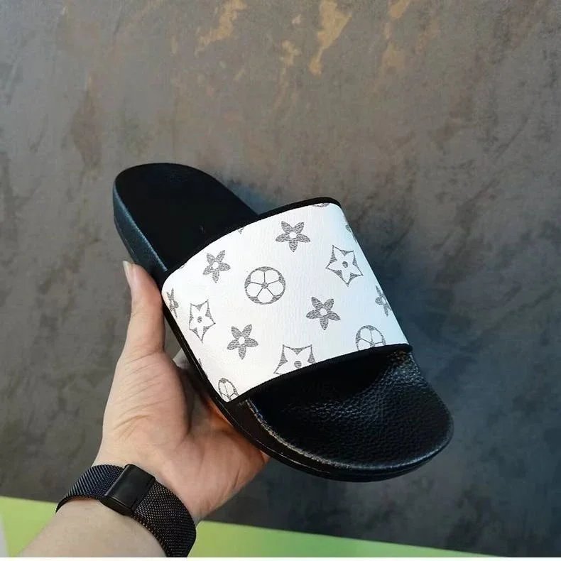 RFIDNO Sandals Monogram Slide — L Upgrade hemming flowers
