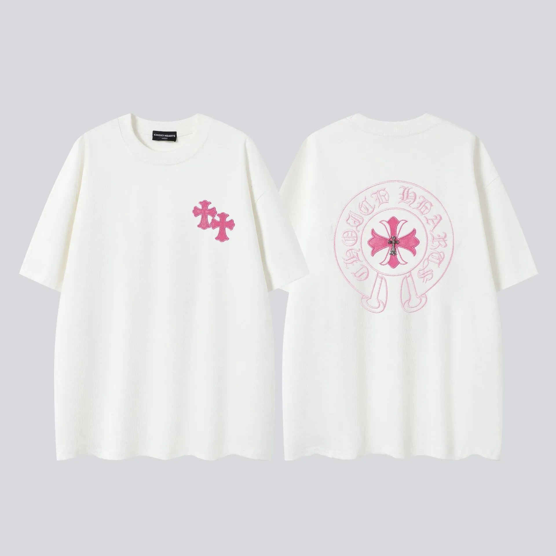 Chrome Hearts T-Shirts Short-Sleeve Graphic T-Shirt — 13 white