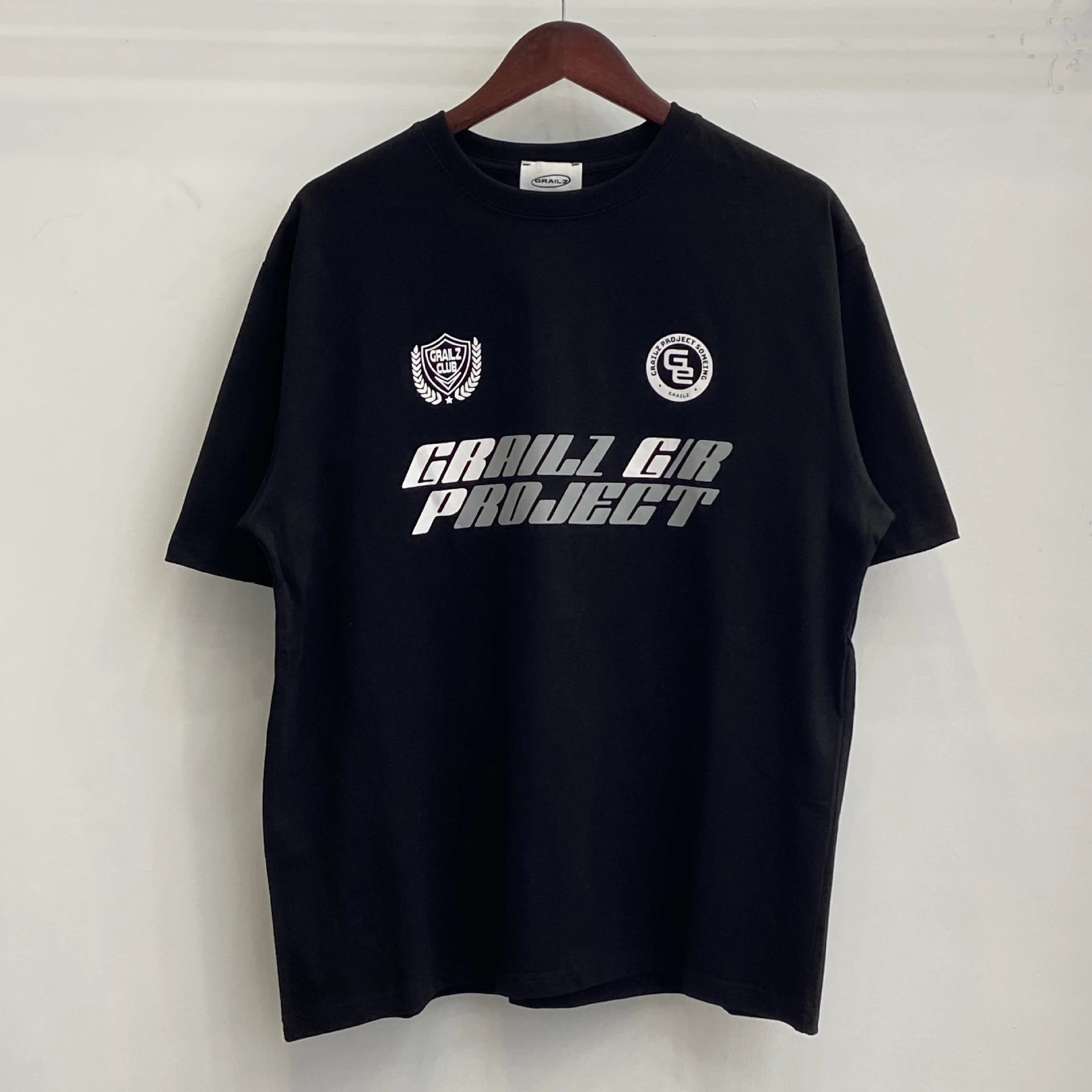 GRAILZ T-Shirts Graphic-print crew-neck T-shirt — GR1373 Black