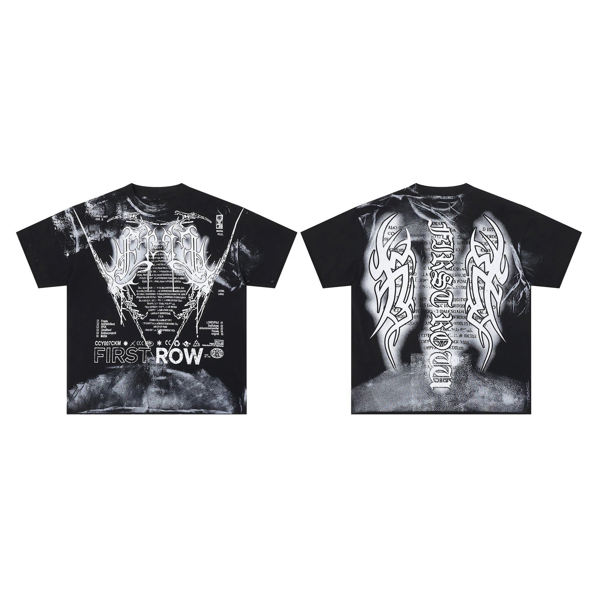 FIRST ROW T-Shirts Graphic Print — F505#