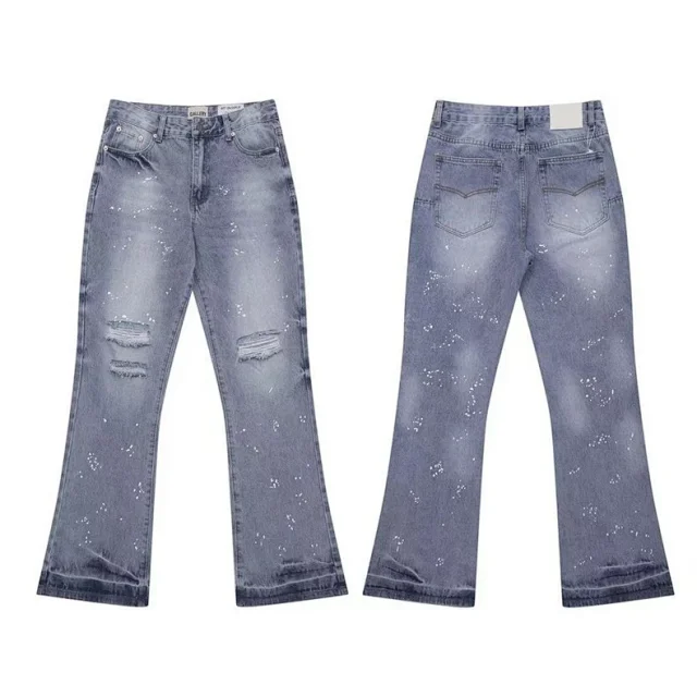 Unbranded Jeans Wide-leg distressed patchwork product detail image 43