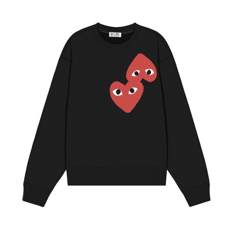 Comme des Garçons Play Heart Eyes Black Hoodie