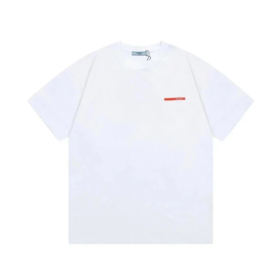 Prada T-Shirts Short-Sleeve Logo T-Shirt image 3
