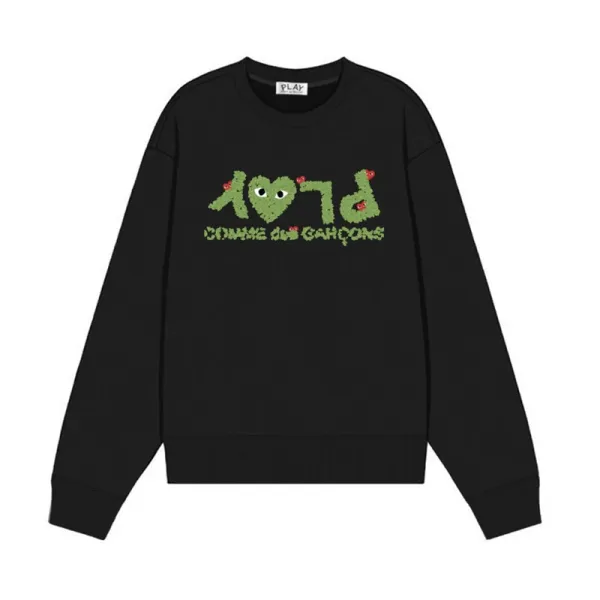 Comme des Garçons Play Cactus Heart Black Hoodie - 1